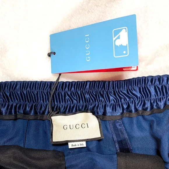 Gucci Men's Blue Ny Yankees Edition Patch Lounge Pants - Picture 10 of 14